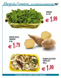 Volantino Centro Oceano settimana 42 Pagina 9: Funghi coltivati trifolati €1,99, Spinaci €1,99