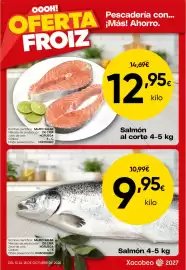 Folleto FROIZ semana 42 Página 2: Xacobeo Salmón €9,95, Froiz salmón al corte €12,95