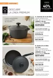 Catálogo Avon Página 30: B. sartén 26 cm diám. con tapa €237.600,00, Cacerola 26 cm de diám. (208821) €329.800,00
