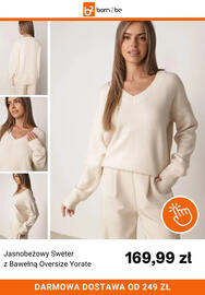 Born2be gazetka Strona 10: Jasnobeżowy sweter z bawełną oversize Yorate €169,99