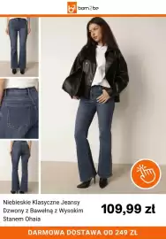 Born2be gazetka Strona 5: Niebieskie klasyczne jeansy dzwony z bawełną z wysokim stanem Ohaia €109,99