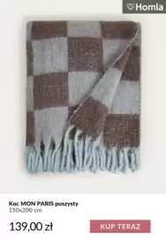 Homla gazetka tydzień 42 Strona 11: Koc Mon Paris puszysty 150x200 cm Homla €139,00