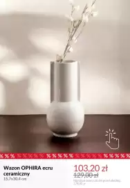 Homla gazetka tydzień 42 Strona 4: Wazon Ophira ecru ceramiczny 15,7x30,4 cm €103,20