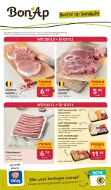 Bon Ap folder Pagina 1: Spiering-kotelet €5,49, Varkens-kotelet €6,49