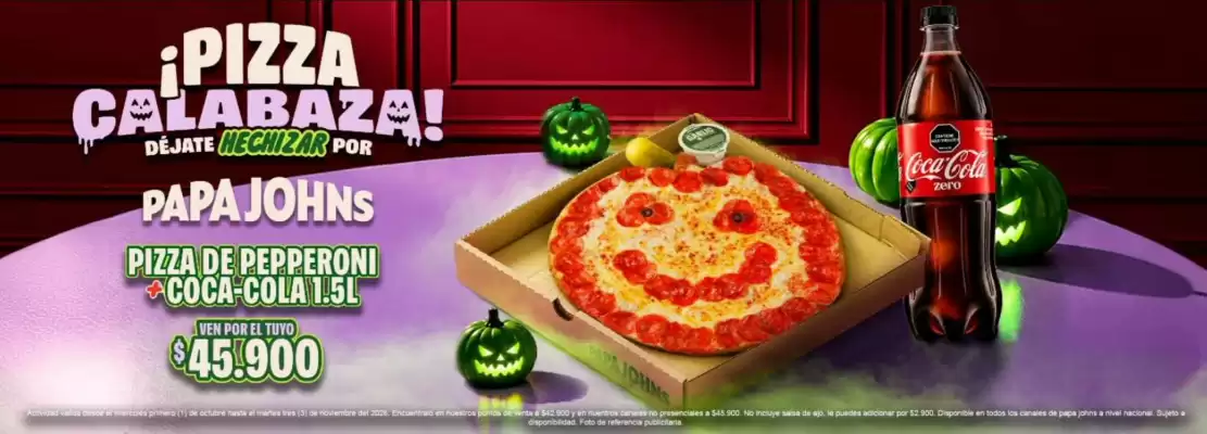 Papa John's (válido hasta 5-11)