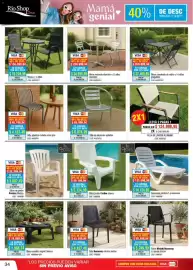 Catálogo Rio Shop Deco Página 34: Mesa cuadrada de vidrio c/ 4 sillas plegables €359.999,94