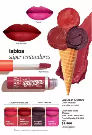 Catálogo Avon Página 45: Rojo - labial d'licious stain labial liquido 4 ml €9.900,00