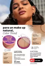 Catálogo Avon Página 48: Real - color trend matte polvo compacto facial mate fps 10 €12.800,00