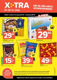 Coop Extra reklamblad vecka 43 Sida 8: Kycklingdelar €29,90, Glassbåtar 6-pack €29,90