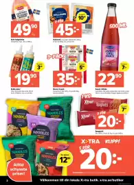 Coop Extra reklamblad vecka 43 Sida 2: Kokt helgskinka €49,90, Sweet chilisås €22,90