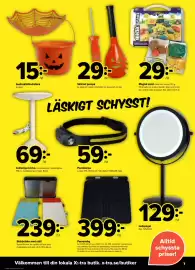 Coop Extra reklamblad vecka 43 Sida 7: Skärset pumpa €29,00, Magisk sand €29,00