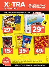 Coop Extra reklamblad vecka 43 Sida 8: Kycklingdelar €29,90, Glassbåtar 6-pack €29,90