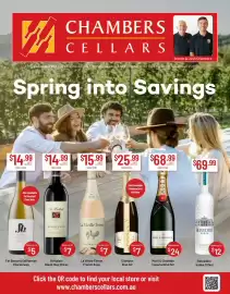 Chambers Cellars catalogue Page 1: Fat Bastard Californian Chardonnay €14,99, St Hallett Black Clay Shiraz €14,99