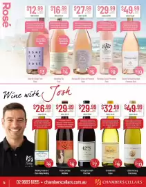 Chambers Cellars catalogue Page 4: Mirabeau Classic Provence Rose €29,99, 42oS Pinot Noir €29,99