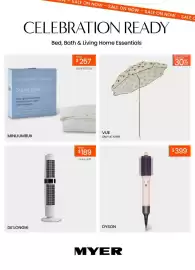 Myer catalogue Page 1: SALE ON NOW - SALE ON NOW - SALE ON NOW CELEBRATION READY Bed, Bath & Living Home Essentials
