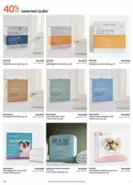Myer catalogue Page 5: 40% of Selected Quilts* HERITAGE HERITAGE FEELS LIKE DOWN QUILT LUXURIOUSLY SOFT Had with light
