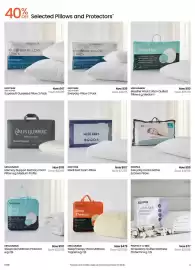 Myer catalogue Page 6: 0% 40% OFF Selected Pillows and Protectors* HERITAGE GUSSETED PILLOW 2 PACK MEDIUM SUPPORT HIGH LOFT