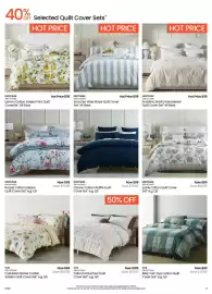 Myer catalogue Page 8: 40% 0% OFF Selected Quilt Cover Sets* HOT PRICE HOT PRICE HOT PRICE HERITAGE ONLY AT MYER Hot Price