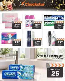 Check Star catalogue Page 1: Gynaguard Unscented Pantyliners €24,99, Always Pads Zoya 14's/16's €29,99