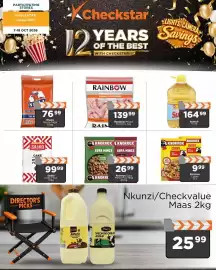 Check Star catalogue Page 10: Rainbow Frozen Chicken Mixed Portions €139,99, Nyala Maize Meal €76,99