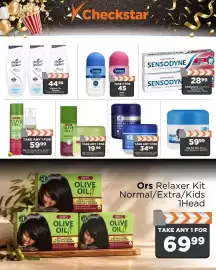 Check Star catalogue Page 14: Shower To Shower Bodywash €44,99, Isoplus Hairline & Edge Gel / Braiding Gel €34,99