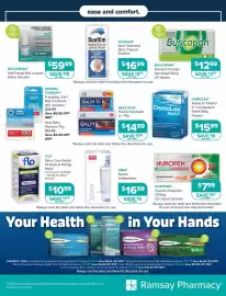 Ramsay Pharmacy catalogue Page 3: Rejuvenail Anti-Fungal Nail Lacquer €59,99, Buscopan Stomach Cramps Pain Relief 10mg €12,99