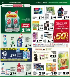 Volantino Eurospar Pagina 16: OMINO BIANCO €4,19, DETERSIVO PAVIMENTI LUXURY €1,39