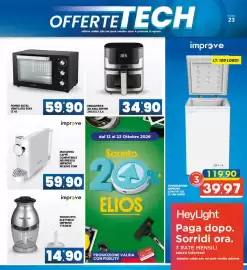 Volantino Eurospar Pagina 23: FORNO SILTAL VENTILATO FE45 €59,90, FRIGGITRICE AD ARIA ZEPHIR €34,90