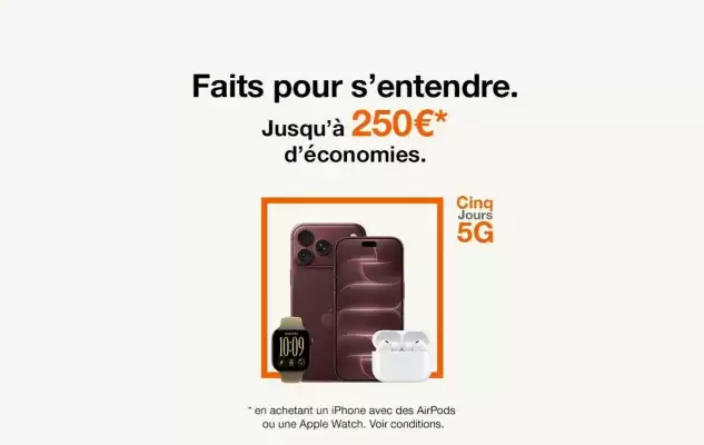 Orange (valable jusqu'au 21-10)