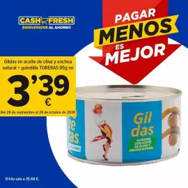 Folleto Cash Fresh Página 3: As - gildas en aceite de oliva y anchoa natura + guirilla €3,39