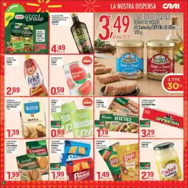 Volantino Crai Pagina 12: Olio extra vergine di oliva Terre Antiche Dante €4,49, Piselli Crai €0,89