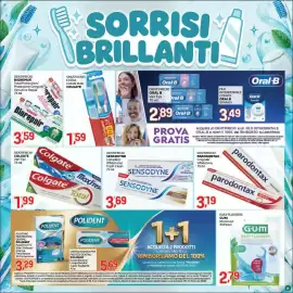 Volantino Crai Pagina 13: Dentifricio Colgate €1,99, Dentifricio Sensodyne Complex Daily Care €3,69
