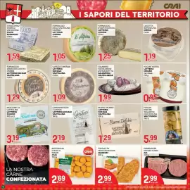 Volantino Crai Pagina 4: Mozzarella Lattellina Lattoria Chiuro €3,19, Burro Delebio €1,29
