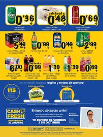 Folleto Cash Fresh Página 16: La casera refresco limón o naranja €1,39, Mahou 0,0 tostada €0,49