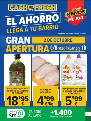 Cash Fresh (válido hasta el 29-10)