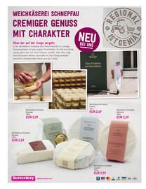 Sutterlüty Flugblatt woche 42 Seite 16: Weichkäserei Schnepfau Katharina €2,49, Weichkäserei Schnepfau Riccardo €2,69