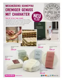 Sutterlüty Flugblatt woche 42 Seite 16: Weichkäserei Schnepfau Katharina €2,49, Weichkäserei Schnepfau Riccardo €2,69