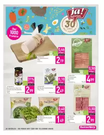 Sutterlüty Flugblatt woche 42 Seite 5: Ja! Natürlich Bio Feta oder Schafmischkäse €2,49, Ja! Natürlich Bio Salami €2,99