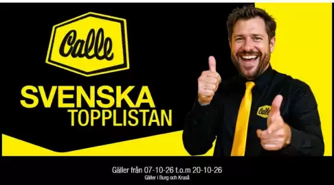 Calle reklamblad Sida 1