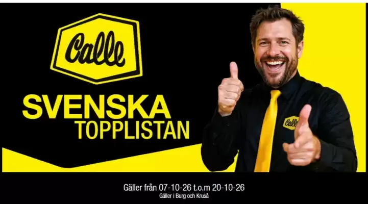 Calle (giltig till och med 20-10)