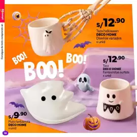 Catálogo Plaza Vea Página 10: Deco Home taza halloween €12,90