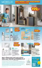 Möbelix Prospekt Seite 4: Spiegel Clever €49,00, Garderobenbank Clever €119,00
