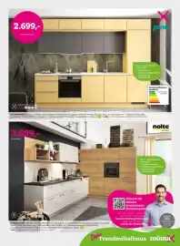 Mömax Flugblatt woche 42 Seite 3: Nolte Einbauküche €3.699,00, Pino Küchenblock €2.699,00