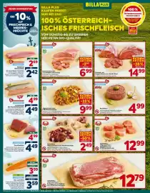 Billa Flugblatt woche 42 Seite 10: AUFGEZOGEN 100% ÖSTERREICHISCHES FRISCHFLEISCH HENDL - PUTE - SCHWEIN ENTE GANS - LAMM