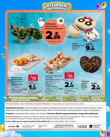 Folleto Carrefour Market Página 24: Catrina Halloween tarta €9,90, Kalabaza- edo burezur-galleta €1,97