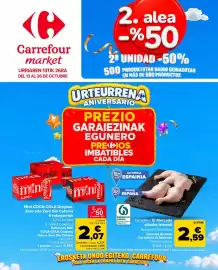 Folleto Carrefour Market Página 1: Carrefour market URRIAREN 13TIK 26RA DEL 13 AL 26 DE OCTUBRE CocaColaca Ca minig 6x200ml