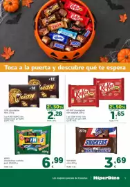 Folleto HiperDino Página 5: Kit kat - chocolatina mini original €3,29, Lion - chocolatina mini €4,56