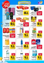 Folleto Carrefour Página 38: Agua SOLÁN DE CABRAS €0,49, Néctares GRANINI €1,99