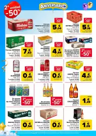 Folleto Carrefour Página 40: Cerveza Cruzcampo o Amstel €1,72, Amstel radler €4,57