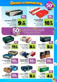 Folleto Carrefour Página 41: El Águila sin filtrar €10,69, Cerveza Carlsberg €4,98
